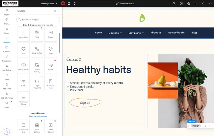Simple to use website builder