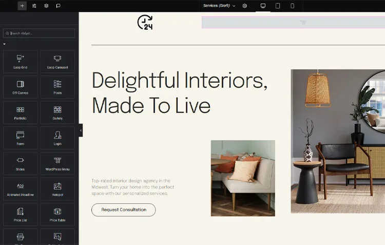Website builder for WordPress