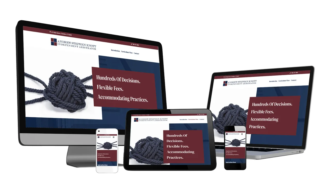 Knott Arbitration responsive website design service