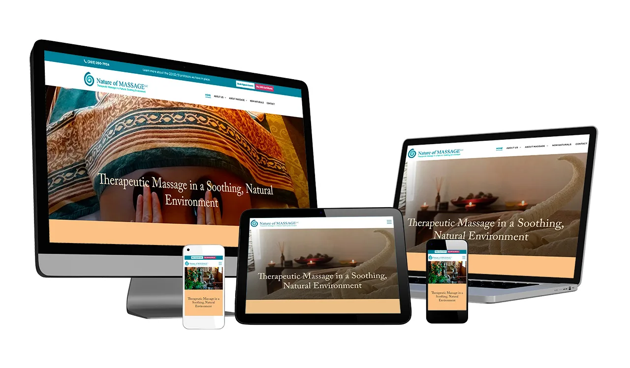 Nature of Massage LLC Responsive Website Design service